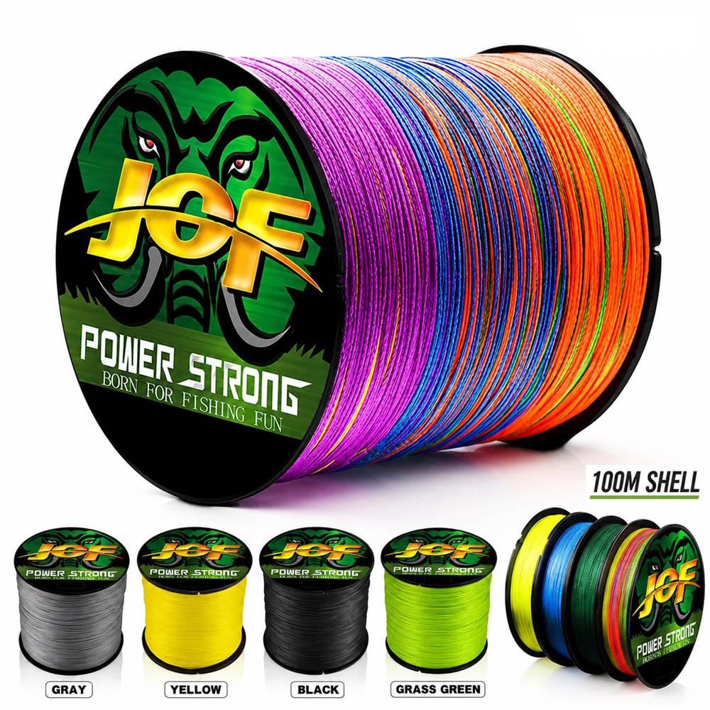 Fish Finder Cable - JOF 4X ブレイドPE釣り糸 100M 300M 多繊高強度