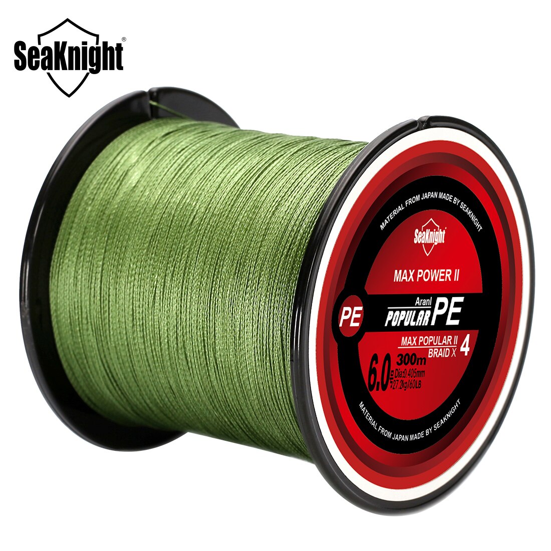 Fish Finder Cable - シークナイトトリポセイドンシリーズ4ストランドマルチフィラメント釣り糸300m pe編んだライン滑らかなコイ釣り15ポンド20ポンド25ポンド30ポンド