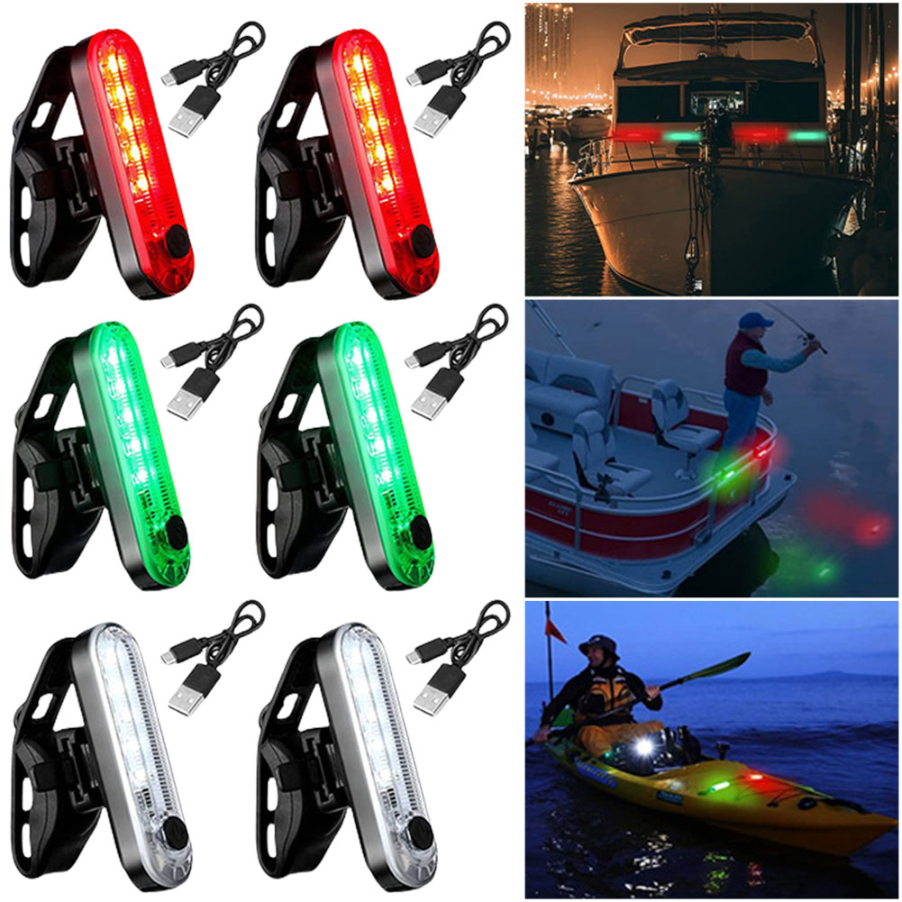LED ボートナビゲーションライト USB 充電セーリング信 - Fish Finder Mount のレビューと価格
